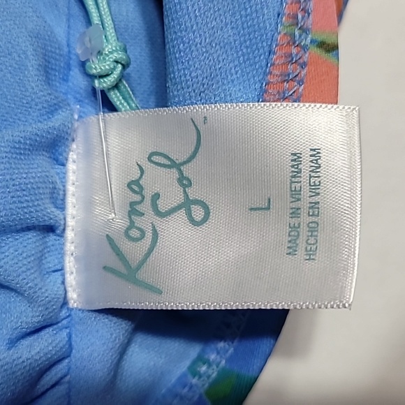 Kona Sol Bikini Floral Swim Top, Size Large - Picture 8 of 13